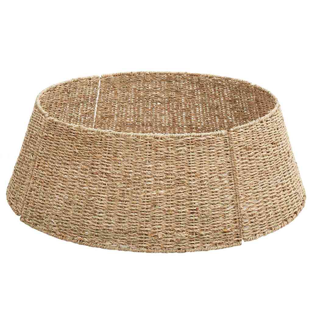 Christmas Tree Collar Brown 75 x 75 x 25 cm Seagrass